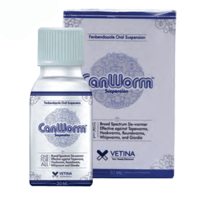 Canworm fenbendazole liquid suspension for dogs cats