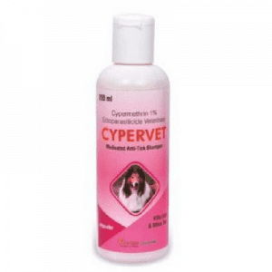 Cypervet cypermethrin anti tick flea lice mite Shampoo for dogs