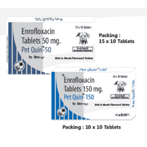 Pet Quin 50/150 mg Enrofloxacin Tablets