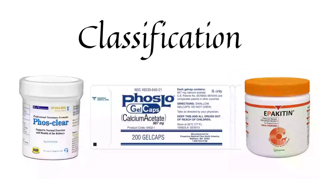 classification of phosphorus binders
